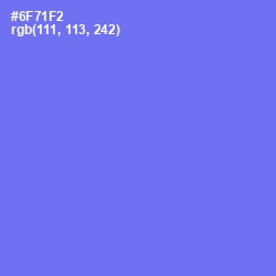 #6F71F2 - Moody Blue Color Image