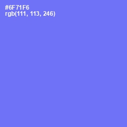 #6F71F6 - Moody Blue Color Image