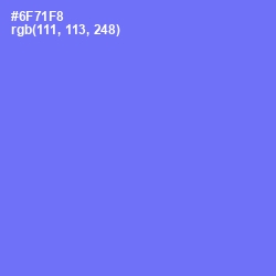 #6F71F8 - Moody Blue Color Image