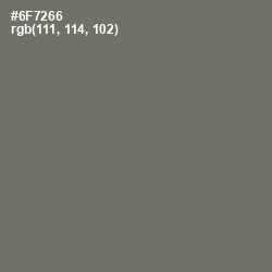 #6F7266 - Dove Gray Color Image