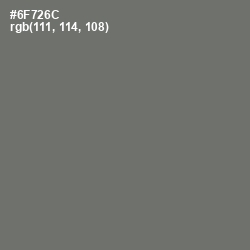 #6F726C - Dove Gray Color Image