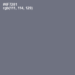 #6F7281 - Pale Sky Color Image