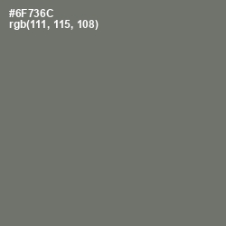 #6F736C - Dove Gray Color Image