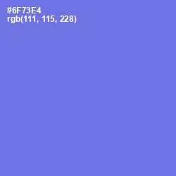 #6F73E4 - Moody Blue Color Image
