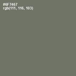 #6F7467 - Dove Gray Color Image