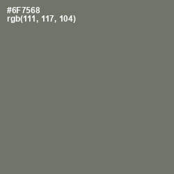 #6F7568 - Dove Gray Color Image