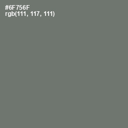 #6F756F - Dove Gray Color Image
