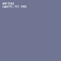 #6F7592 - Lynch Color Image