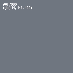 #6F7680 - Pale Sky Color Image