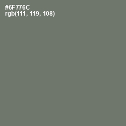 #6F776C - Dove Gray Color Image