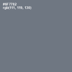#6F7782 - Pale Sky Color Image