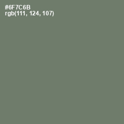 #6F7C6B - Limed Ash Color Image