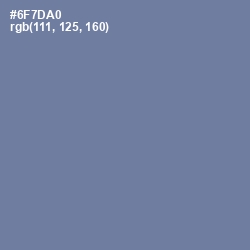 #6F7DA0 - Deluge Color Image