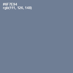 #6F7E94 - Lynch Color Image