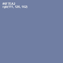 #6F7EA2 - Deluge Color Image