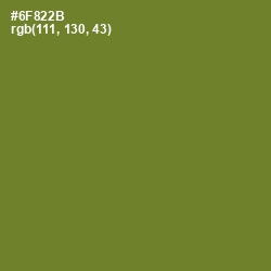 #6F822B - Olive Drab Color Image