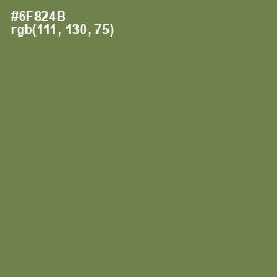 #6F824B - Glade Green Color Image