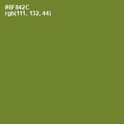 #6F842C - Olive Drab Color Image