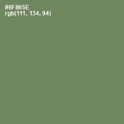 #6F865E - Glade Green Color Image