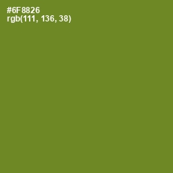 #6F8826 - Olive Drab Color Image