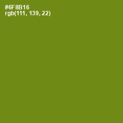 #6F8B16 - Trendy Green Color Image