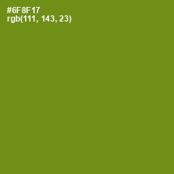 #6F8F17 - Trendy Green Color Image