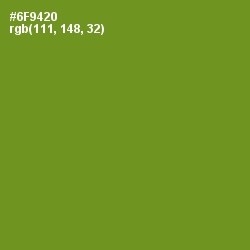 #6F9420 - Olive Drab Color Image