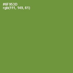 #6F953D - Olive Drab Color Image