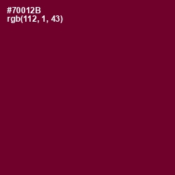 #70012B - Black Rose Color Image