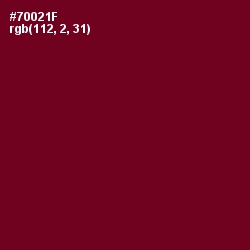 #70021F - Venetian Red Color Image