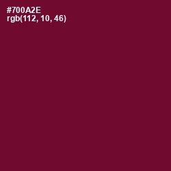 #700A2E - Black Rose Color Image