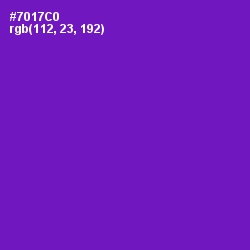 #7017C0 - Purple Heart Color Image