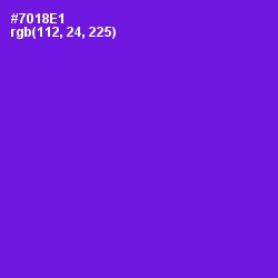 #7018E1 - Purple Heart Color Image