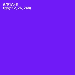 #701AF8 - Purple Heart Color Image