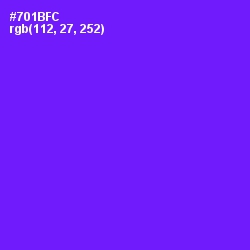 #701BFC - Purple Heart Color Image