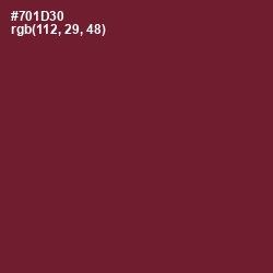 #701D30 - Claret Color Image