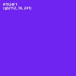#7024F1 - Purple Heart Color Image