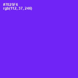 #7025F6 - Purple Heart Color Image