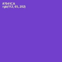 #7041CA - Fuchsia Blue Color Image