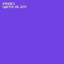 #7042E3 - Fuchsia Blue Color Image