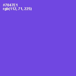 #7047E1 - Fuchsia Blue Color Image