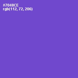 #7048CE - Fuchsia Blue Color Image