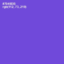 #7049DB - Fuchsia Blue Color Image