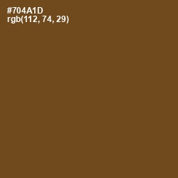 #704A1D - Raw Umber Color Image