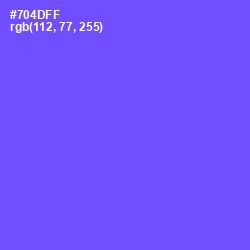 #704DFF - Moody Blue Color Image