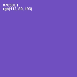 #7050C1 - Fuchsia Blue Color Image