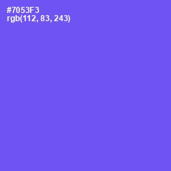 #7053F3 - Blue Marguerite Color Image