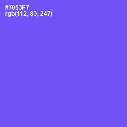 #7053F7 - Moody Blue Color Image