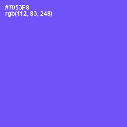 #7053F8 - Moody Blue Color Image