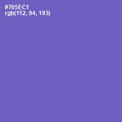#705EC1 - Fuchsia Blue Color Image